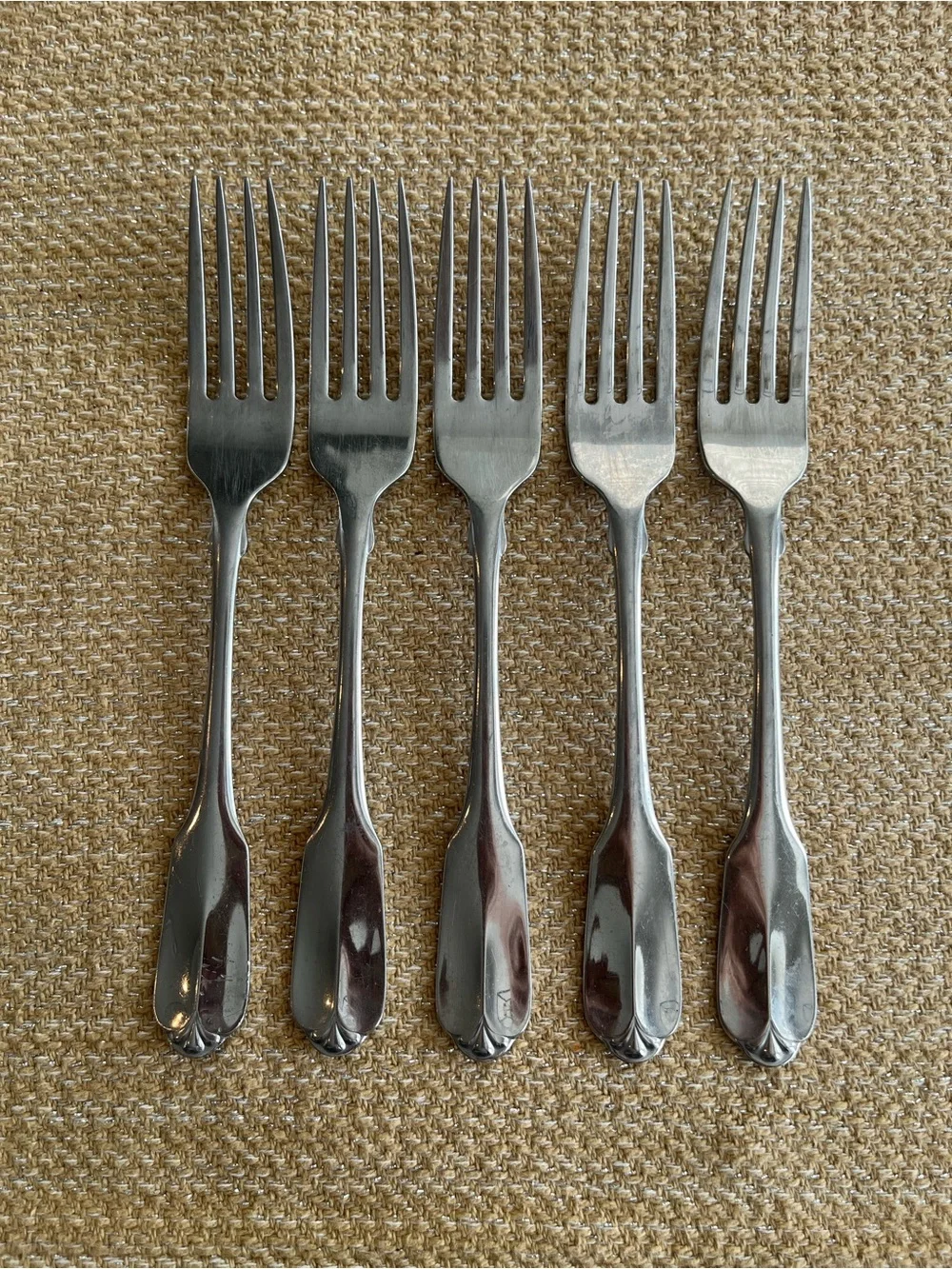 Rogers Deluxe Stainless Oneida GLORIA/MONTCLAIR Dinner Forks (5)
